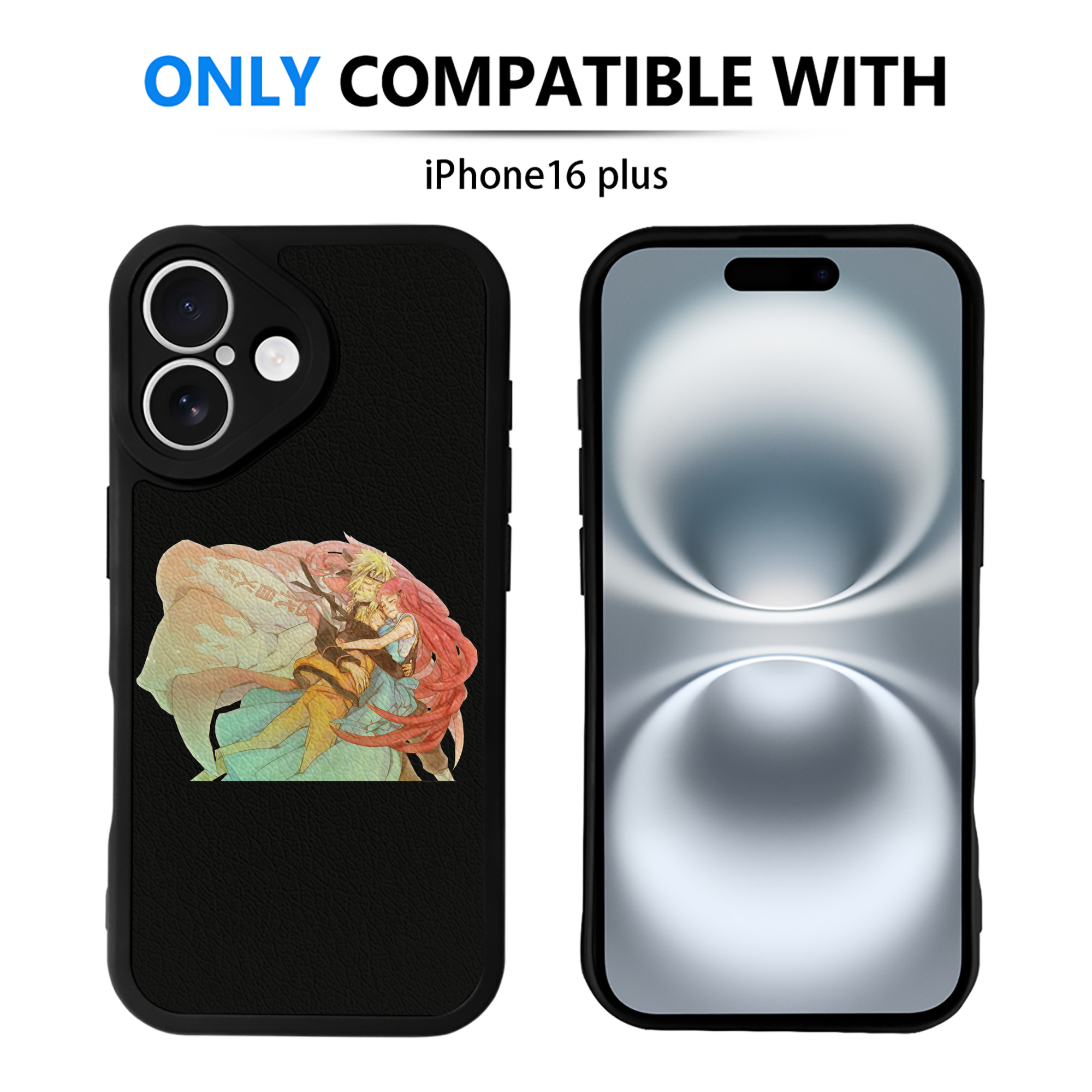 （画像用） NARUTO -ナルト- うずまき ナルト Uzumaki Naruto 【iPhone 16シリーズ対応】シリコンスマホケース（レザー調） 材質：シリコン